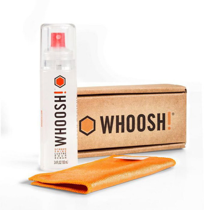 Whoosh! Go XL - Nettoyant et Lustrant Écran pour Téléphones et Appareils Tech, 100ml - Nettoie Poussière et Traces Digitales, Sans Alcool