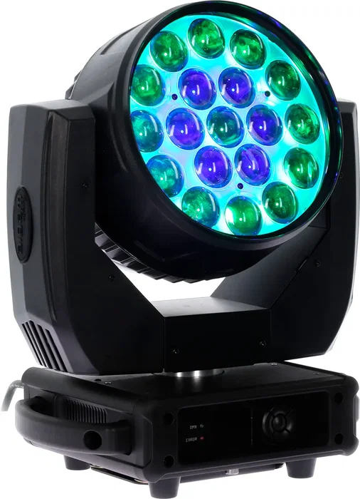 ALGAMLIGHT Lira Wash Zoom 19 X 15W RGBW Tête mobile Wash LED avec zoom motorisé noir