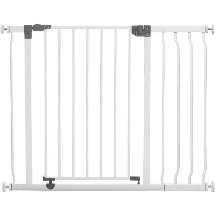 Dreambaby Liberty - Barrière de sécurité bébé avec rallonge 18 cm, montage pression, ajustable 93 à 99 cm, système de verrouillage sécurisé, blanc Dreambaby Liberty - Barrière de sécurité bébé avec rallonge 18 cm, montage pression, ajustable 93 à 99 cm, système de verrouillage sécurisé, blanc