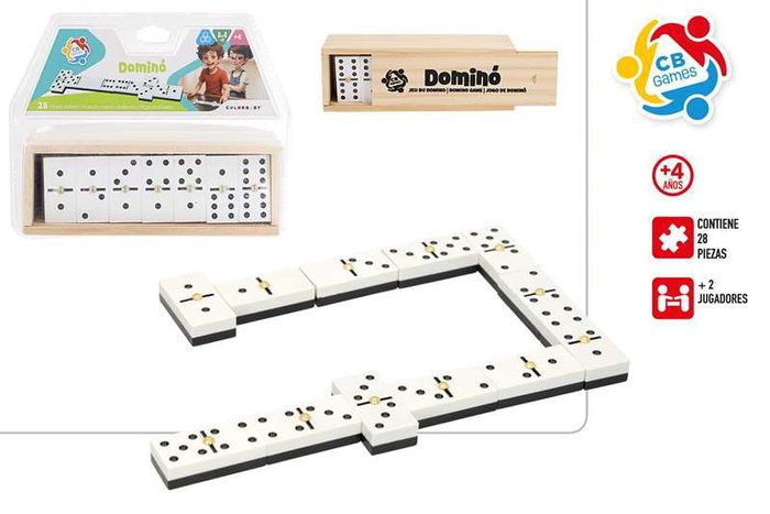 Color Baby Juego domino chamelo avec 28 pièces - Jeu de domino coloré - À partir de 3 ans
