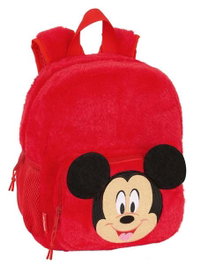 Safta Mochila Sac à Dos Peluche Mickey Mouse Jardin d'Enfants 22x27x10 cm, À Partir de 36 Mois