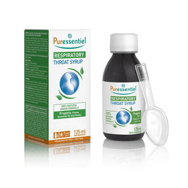 Puressentiel Sirop Respiratoire aux 41 Huiles Essentielles pour la Gorge, 125 ml