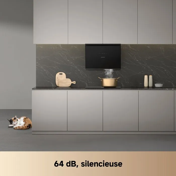 Dreame Z6000 Hotte inclinée de cuisine - 60 cm - noir