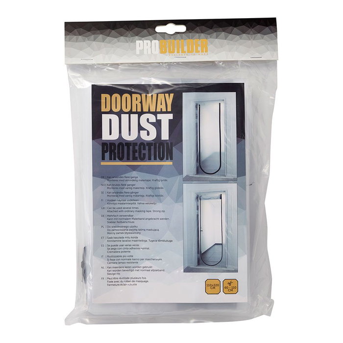 Probuilder Barrière de protection contre la poussière pour porte, 220 x 110 cm Probuilder Barrière de protection contre la poussière pour porte, 220 x 110 cm
