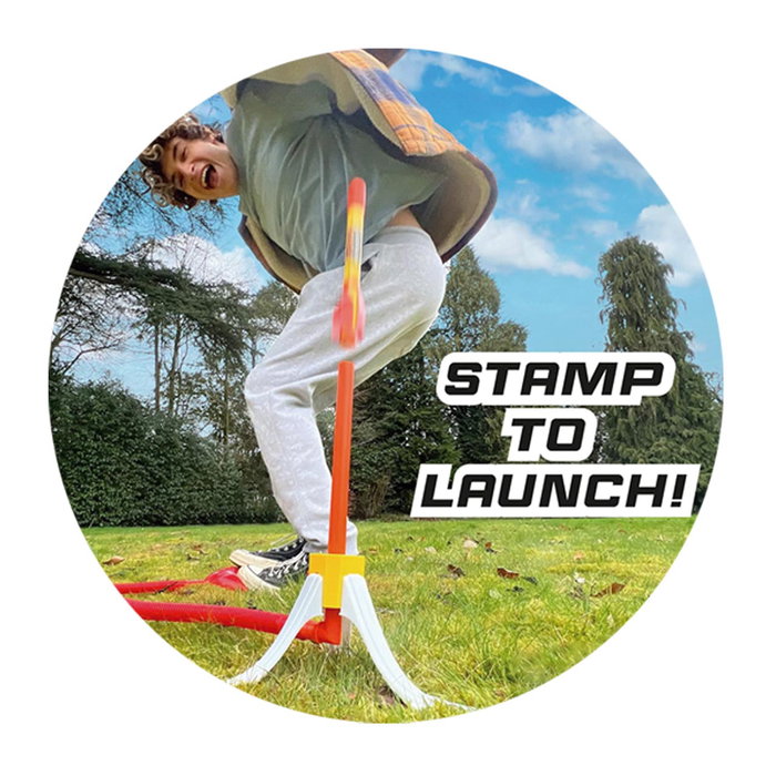 BANDAI HYPR Rocket Jump - Jouet Fusée Volante pour Enfants - S'Envole Jusqu'à 500 Pieds (environ 152 m) - Jeu d'Extérieur Actif - À Partir de 3 Ans