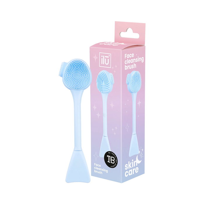 Ilü Brosse de Nettoyage Visage Silicone - Brosse Multifonction pour un Nettoyage en Profondeur et Stimulation de la Circulation - 1 Unité, Rose