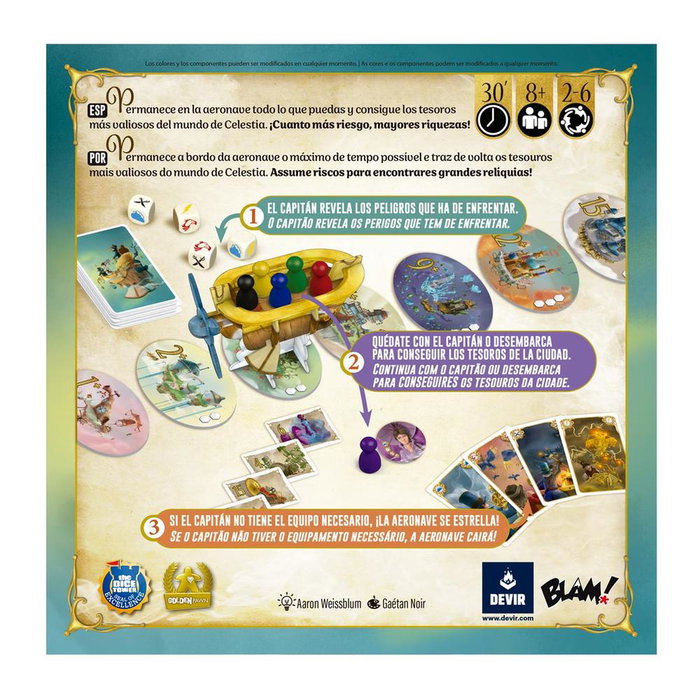 Devir Jeu de Société Celestia Aventure Familiale avec Prise de Risque et Stratégie Multijoueurs