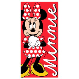 DISNEY - Serviette Minnie en microfibre 70x140 cm - 100% polyester