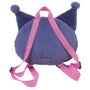 CYP BRANDS Mochila peluche Hello Kitty avec motif Kuromi - Sac à dos bandoulière en peluche 28 cm avec bretelles ajustables