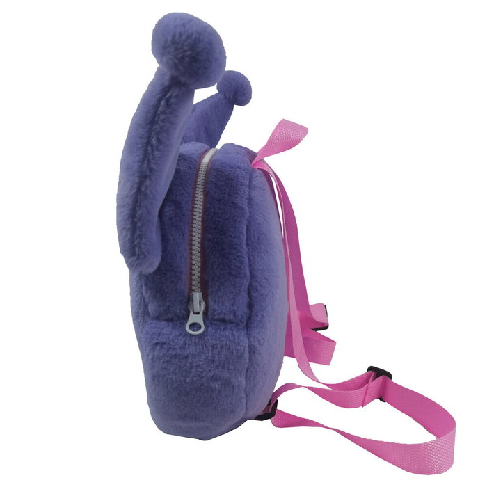 CYP BRANDS Mochila peluche Hello Kitty avec motif Kuromi - Sac à dos bandoulière en peluche 28 cm avec bretelles ajustables