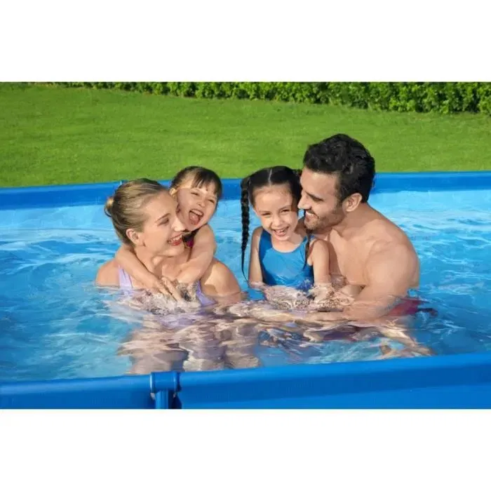 Bestway Steel Pro - Kit Piscine hors sol tubulaire rectangulaire - 300 x 201 x 66 cm - Avec filtre à cartouche Bestway Steel Pro - Kit Piscine hors sol tubulaire rectangulaire - 300 x 201 x 66 cm - Avec filtre à cartouche