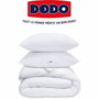 DODO Pack couette 220x240 cm + 2 oreillers et 2 protège-oreillers blanc