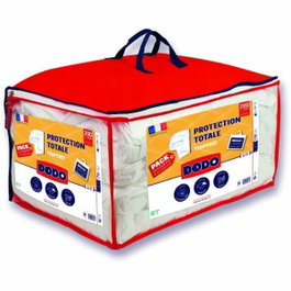 DODO Pack couette 220x240 cm + 2 oreillers et 2 protège-oreillers blanc