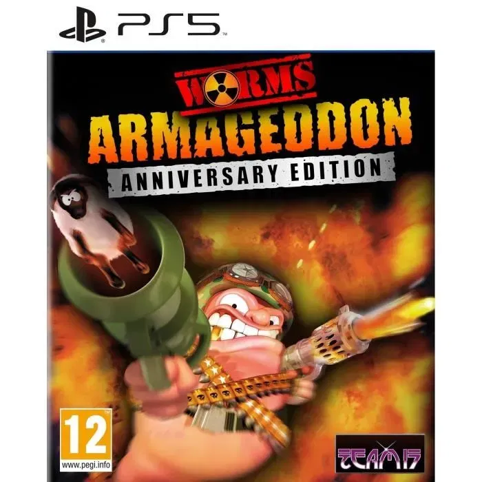 Just For Games Worms Armageddon - Edition Anniversary - Jeu de Stratégie PS5 avec Mode Multijoueur en Ligne Just For Games Worms Armageddon - Edition Anniversary - Jeu de Stratégie PS5 avec Mode Multijoueur en Ligne