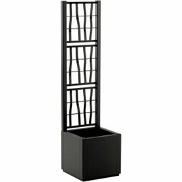 Stefanplast Jardinière ETHICA Graphite avec treillis, 38 L