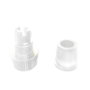 Edm Prensacables 2x1,5cm Blanco, Rosca métrica 10