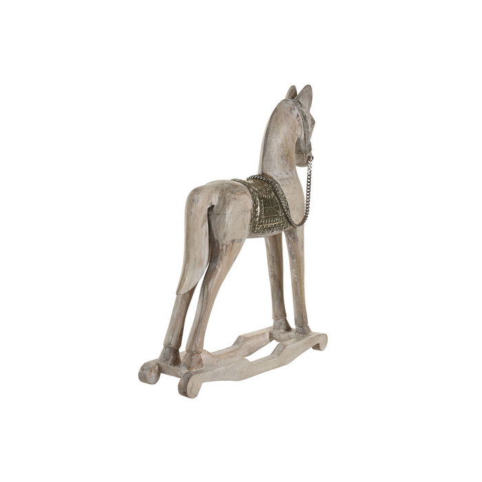 Home ESPRIT Figurine Décorative Cheval Naturel