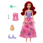 Disney Princess Poupée Spin & Reveal Ariel Mattel - Poupée La Petite Sirène avec 11 Surprises, Jupon Réversible et 5 Accessoires