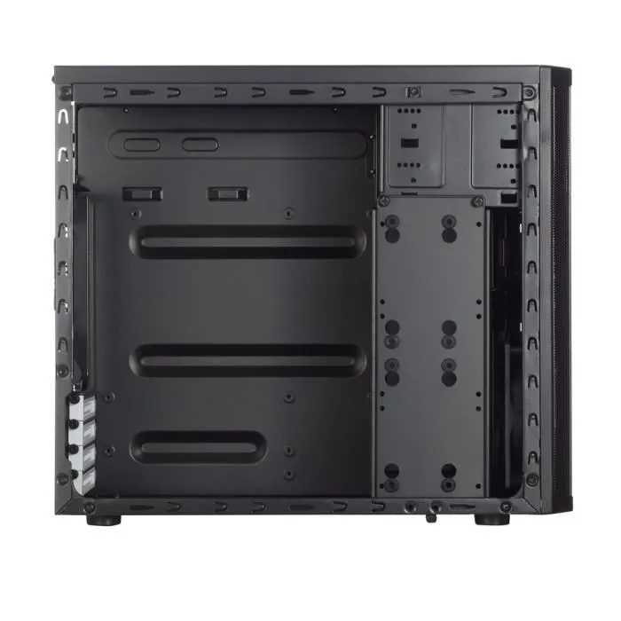Fractal Design Boîtier PC Core 1100 FD-CA-CORE-1100-BL - Noir - Format Micro ATX et Mini ITX - USB 3.0 - Ventilateur 120mm Inclus