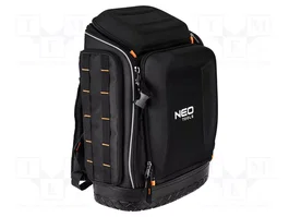 NEO TOOLS Sac à dos boîte à outils noir-orange en polyester 600D