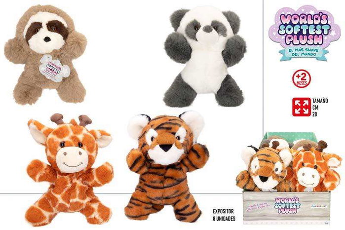 Huggees Peluche Beverly Hills 28 cm - Modèles assortis - Peluche en polyester pour enfants et adultes Huggees Peluche Beverly Hills 28 cm - Modèles assortis - Peluche en polyester pour enfants et adultes