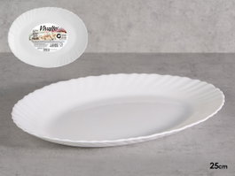 Vivalto Bandeja Classique Opal Blanc 25x19x2 cm Verre (Set de 24)