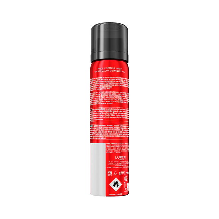 L'Oréal Paris Spray Fixateur de Maquillage Infaillible 75 ml - Résistant à l'eau et à la transpiration - Tenue 36h L'Oréal Paris Spray Fixateur de Maquillage Infaillible 75 ml - Résistant à l'eau et à la transpiration - Tenue 36h