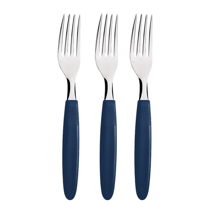 Tramontina Fourchette de table Ipanema bleu 19,1 cm, 3 pièces Tramontina Fourchette de table Ipanema bleu 19,1 cm, 3 pièces