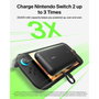Belkin Batterie externe portable 20000 mAh 30W avec câble USB-C intégré - Noir