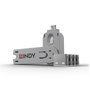 Lindy Bloqueur de port USB Pack de 4 - Blanc - Bloqueur physique pour port USB Type A avec clé de sécurité