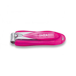 Tres Claveles Coupe-ongles Rose avec Récupérateur d'Ongles 6 cm