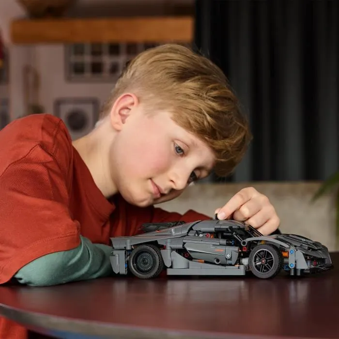 LEGO 42173 Technic Hypercar Koenigsegg Jesko Absolut - Set de construction gris de 801 pièces