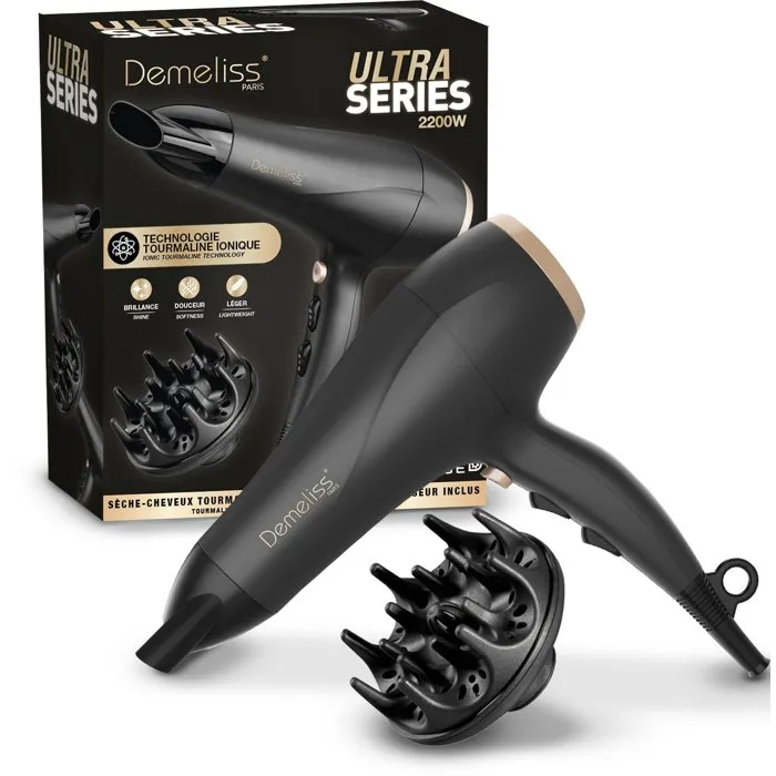 Saint Algue Ultra Series Sèche-cheveux Noir avec Diffuseur Saint Algue Ultra Series Sèche-cheveux Noir avec Diffuseur