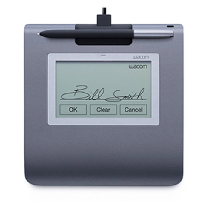 Wacom STU-430 Tablette de Signature Numérique USB - Zone Active 96x60 mm - Niveaux de Pression 1024 - Gris
