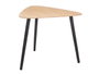 Giftdecor Table Basse Triangulaire Naturel et Noir 60x48x64 cm