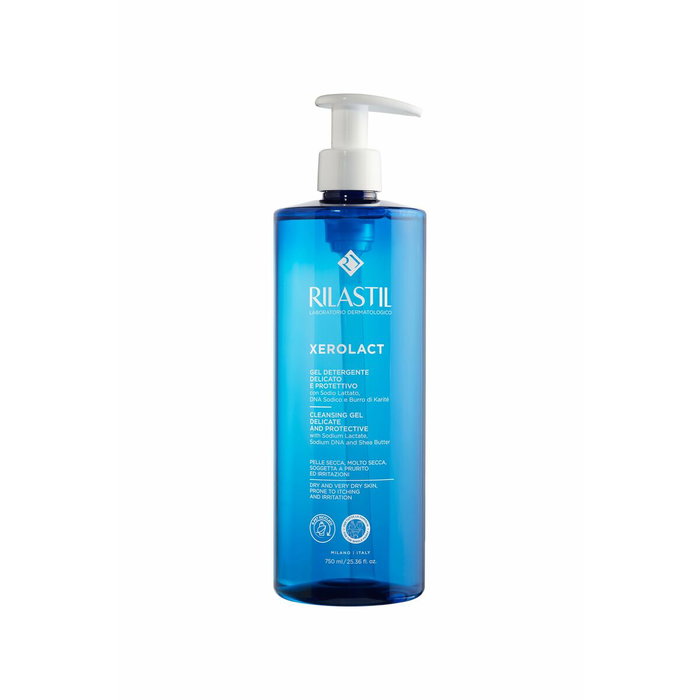Rilastil XEROLACT Gel nettoyant doux et protecteur pack de 2 x 750 ml