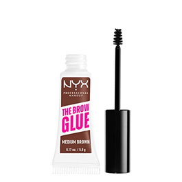 NYX The Brow Glue - Gel à sourcils fixant extrême 03 marron moyen 5 g - Sans alcool