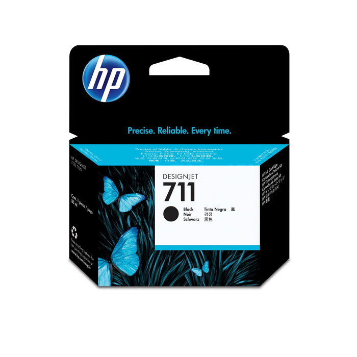 HP 711 CZ133A Cartouche d'encre noire 80 ml (XL) HP 711 CZ133A Cartouche d'encre noire 80 ml (XL)