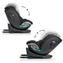 Babyauto - Siège Auto XPERTA Groupe 0/1/2/3 (40-150 cm) i-Size Pivotant 360°, Inclinable avec Réducteur - Anthracite