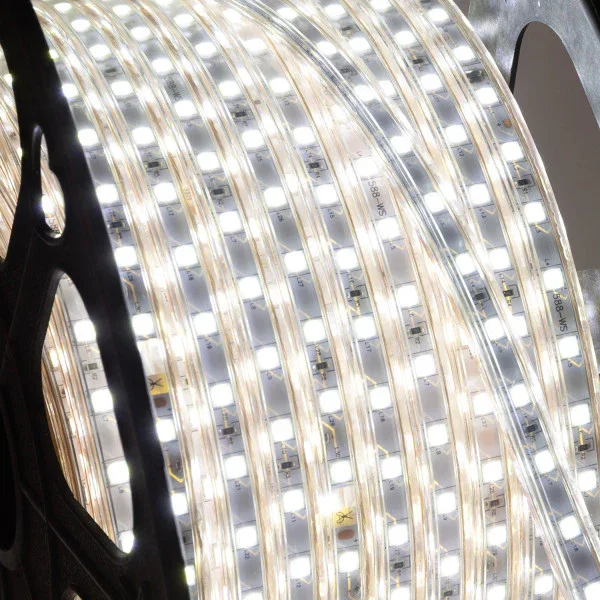 Bandeau LED 60 LEDs/M 480W 24.000Lm SMD3528 220VAC IP65 x100M 40.000H [HO-2203528-60-100MB]