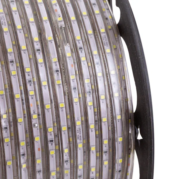 Bandeau LED 60 LEDs/M 480W 24.000Lm SMD3528 220VAC IP65 x100M 40.000H [HO-2203528-60-100MB]