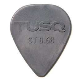 Graphtech TUSQ Standard Pick .68mm Gris Foncé 6 Pack – Médiators avec Harmoniques Intégrés