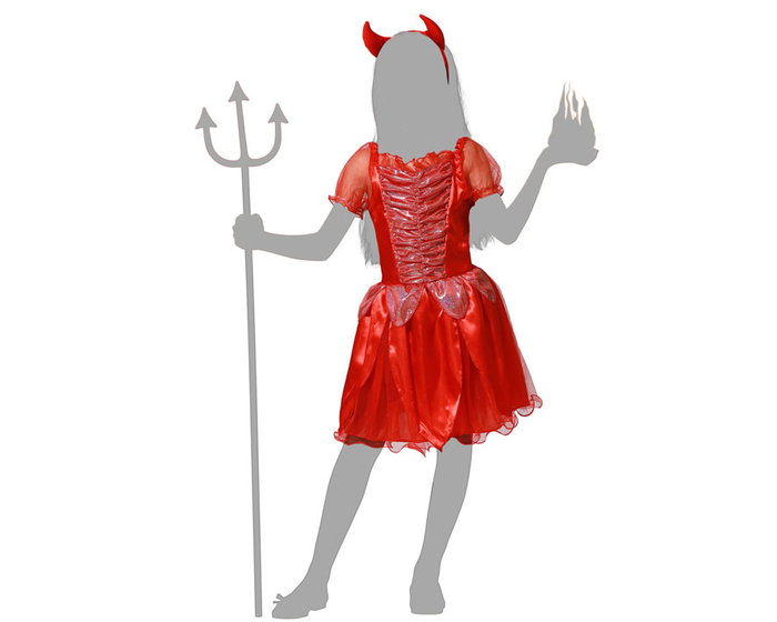 BigBuy Carnival Déguisement Diablesse Démon Rouge pour Enfant 5-6 Ans BigBuy Carnival Déguisement Diablesse Démon Rouge pour Enfant 5-6 Ans