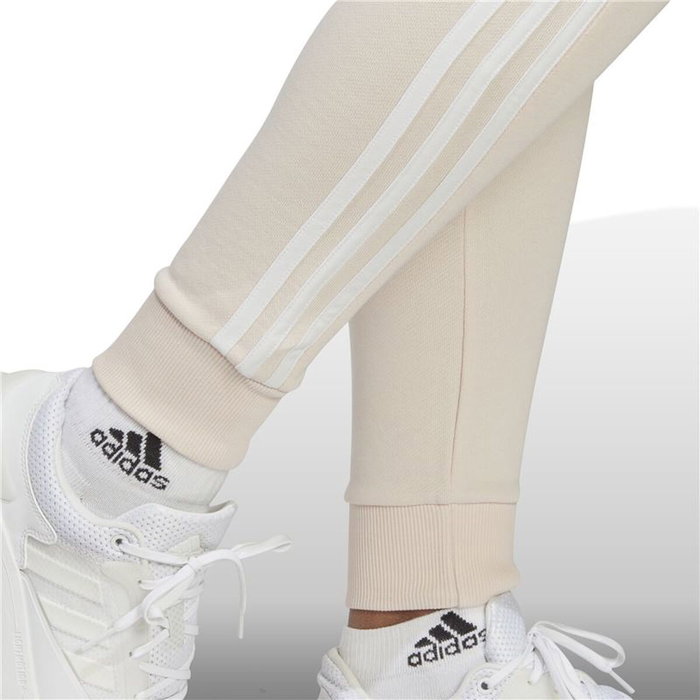 Pantalon de sport long Adidas Essentials 3S Beige Femme