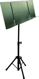 QUIKLOK Soporte Atril Orquesta 3 Pages, Noir, Acier, Hauteur Réglable 750-1290 mm