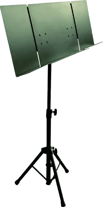 QUIKLOK Soporte Atril Orquesta 3 Pages, Noir, Acier, Hauteur Réglable 750-1290 mm