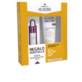 Heliocare Solution Pigmentaire Fluide SPF50+ 360° - 2 pièces - 50 ml + 10 ml - Protection large spectre UVA/UVB/Lumière bleue/IRA, anti-taches