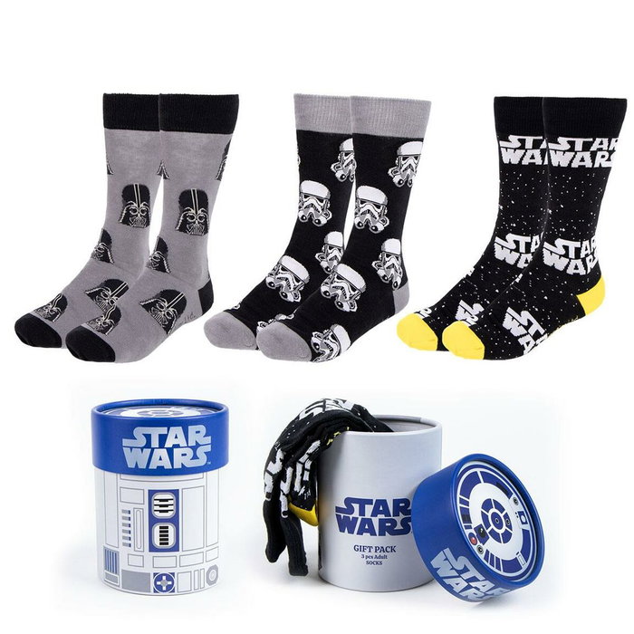 Cerdá Pack de 3 paires de chaussettes Star Wars 38-45