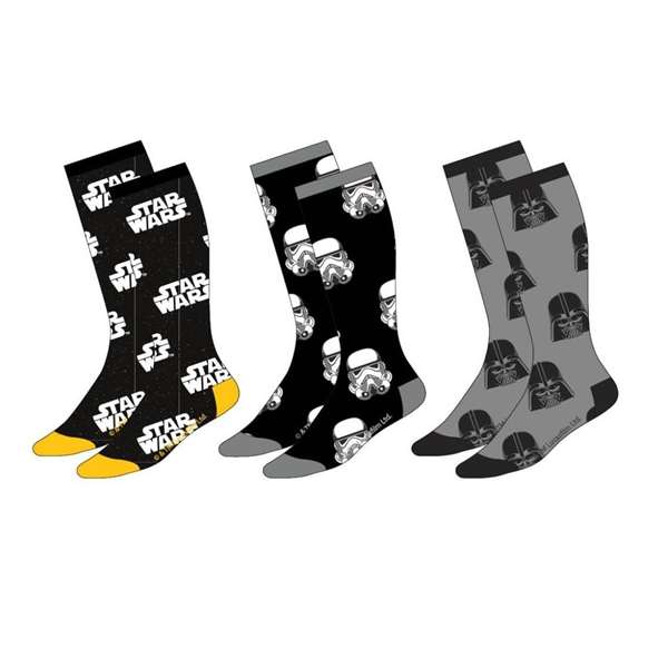 Cerdá Pack de 3 chaussettes Star Wars 38/45 Cerdá Pack de 3 chaussettes Star Wars 38/45