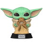 FUNKO Figurine POP Vinyl Star Wars The Mandalorian The Child with Frog - Boîte fenêtre - 9 cm